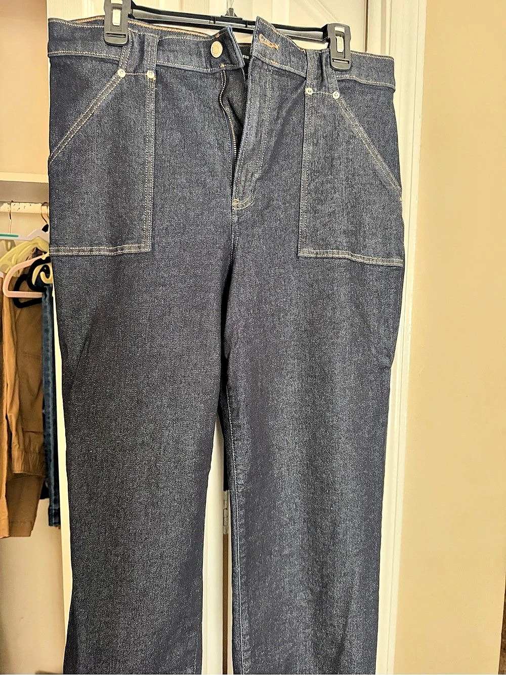 Express High Rise Hyper Stretch Straight Ankle Jeans Size 14R